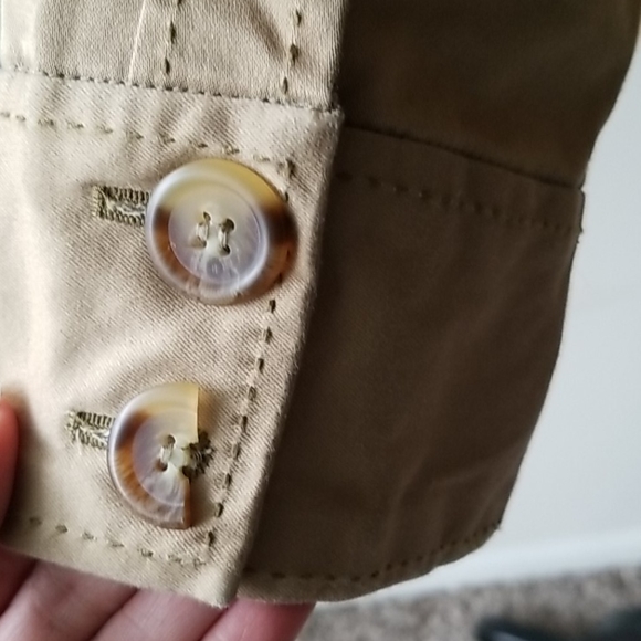 Khaki Belted Anne Klein Sport Jacket - Picture 4 of 4